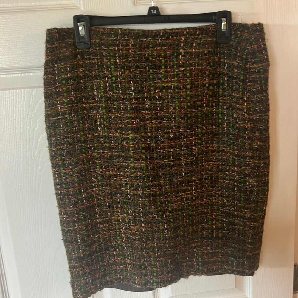 Multicolored Talbots Pencil Skirt